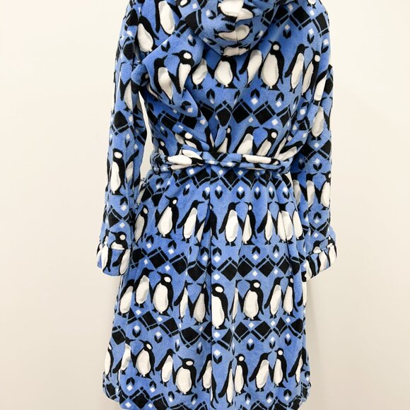 Vera Bradley Robe, Blue Robe, Women's Size S/M, Penguin Robe, Fleece Robe, - Picture 2 of 7